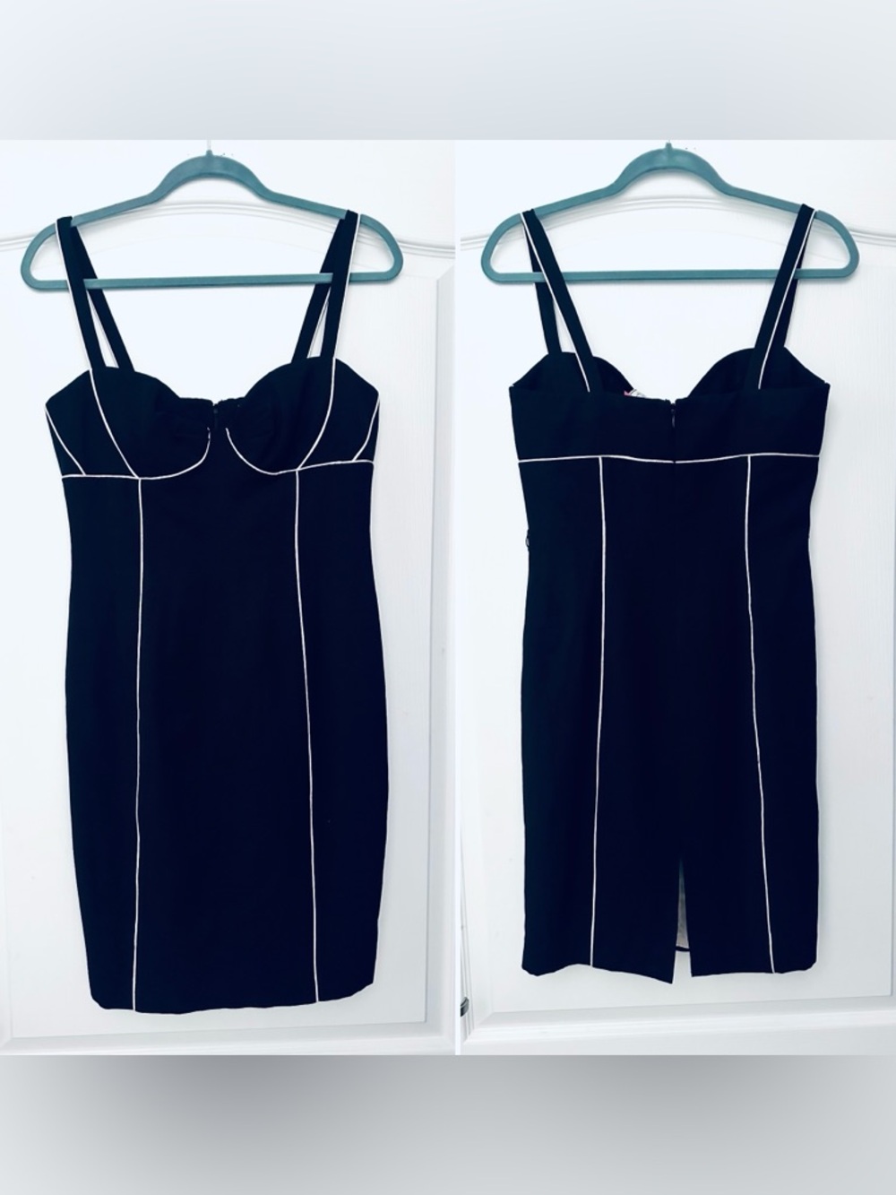 Yoana Baraschi Black Dress with Milk Trim 8